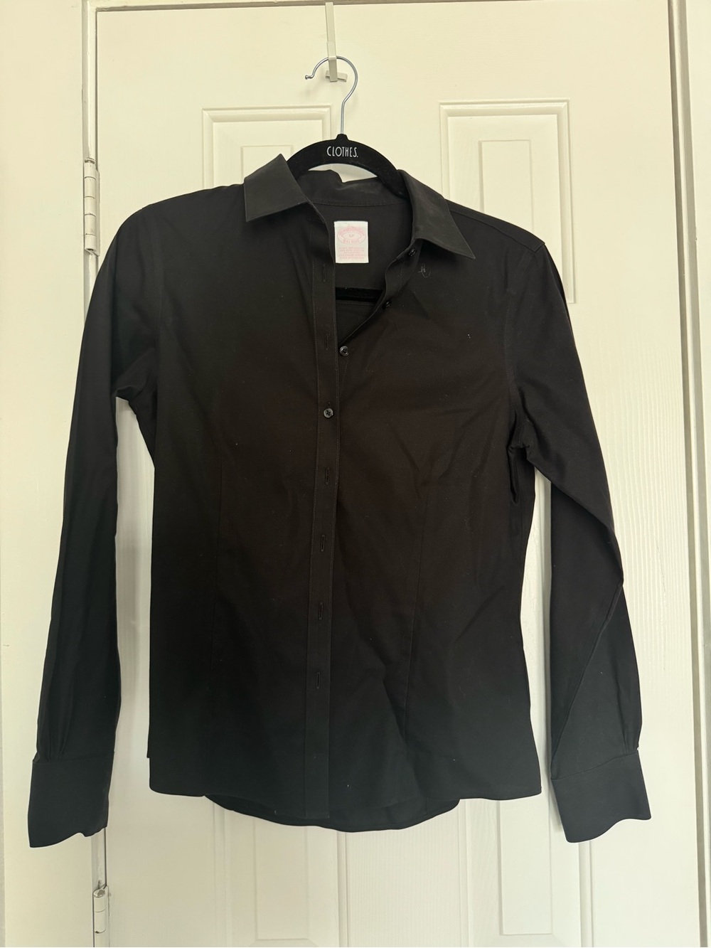 Brooks Brothers Black Women's Button-Down Shirt